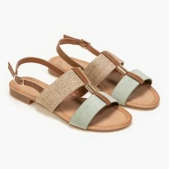 The Fashion Project Πέδιλα φλατ με ψάθινη φάσα - Βεραμάν 8 The Fashion Project Πέδιλα φλατ με ψάθινη φάσα - Βεραμάν -Σανδάλια κατάστημα flat pedila me psathini fasa 89199 6rje