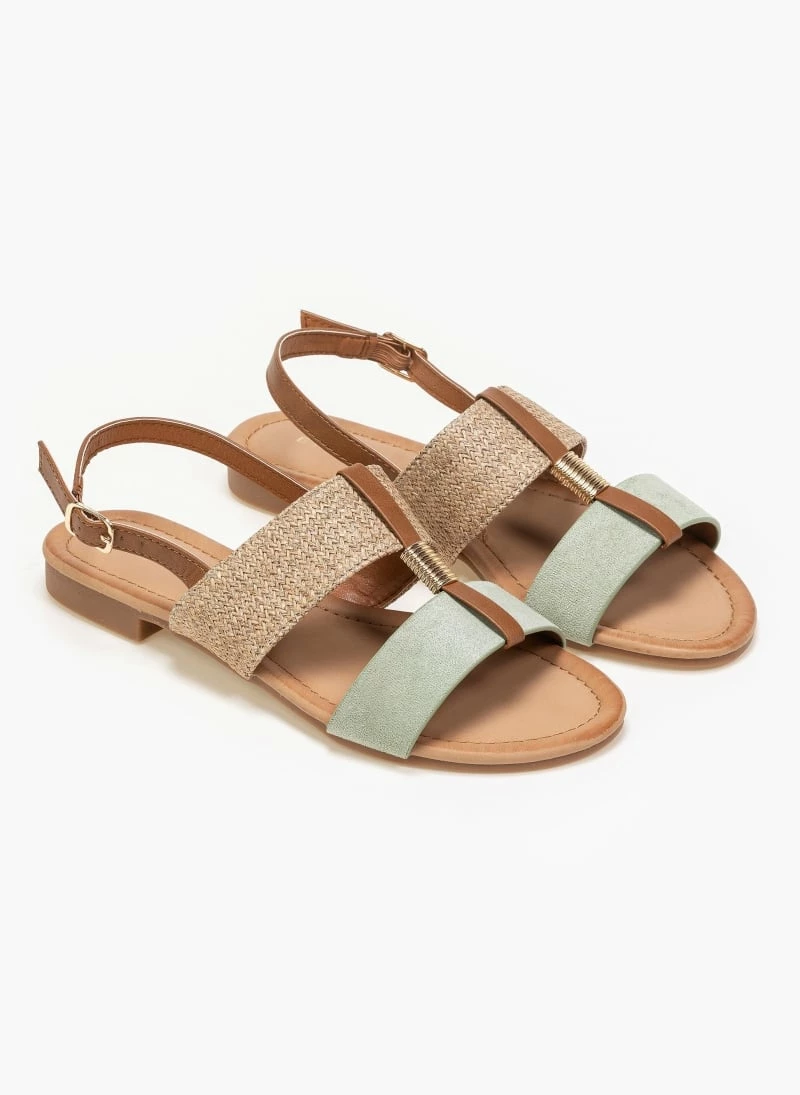 The Fashion Project Πέδιλα φλατ με ψάθινη φάσα - Βεραμάν 5 The Fashion Project Πέδιλα φλατ με ψάθινη φάσα - Βεραμάν - Image 3