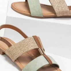 The Fashion Project Πέδιλα φλατ με ψάθινη φάσα - Βεραμάν 7 The Fashion Project Πέδιλα φλατ με ψάθινη φάσα - Βεραμάν -Σανδάλια κατάστημα flat pedila me psathini fasa 89199 jd1z