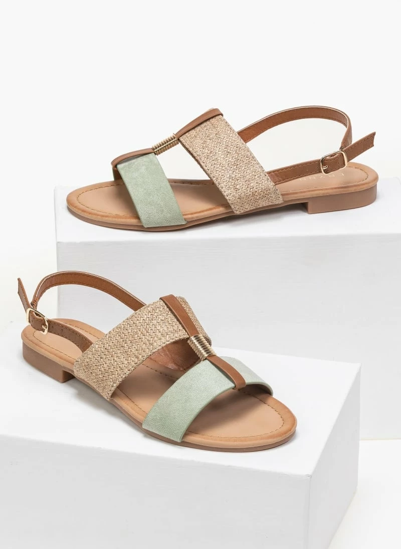 The Fashion Project Πέδιλα φλατ με ψάθινη φάσα - Βεραμάν 3 The Fashion Project Πέδιλα φλατ με ψάθινη φάσα - Βεραμάν