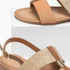 The Fashion Project Πέδιλα φλατ με ψάθινη φάσα - Ροδακινί 7 The Fashion Project Πέδιλα φλατ με ψάθινη φάσα - Ροδακινί -Σανδάλια κατάστημα flat pedila me psathini fasa 89201 h57d