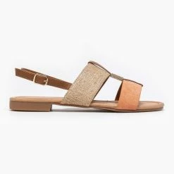 The Fashion Project Πέδιλα φλατ με ψάθινη φάσα - Ροδακινί 9 The Fashion Project Πέδιλα φλατ με ψάθινη φάσα - Ροδακινί -Σανδάλια κατάστημα flat pedila me psathini fasa 89201 tvwk