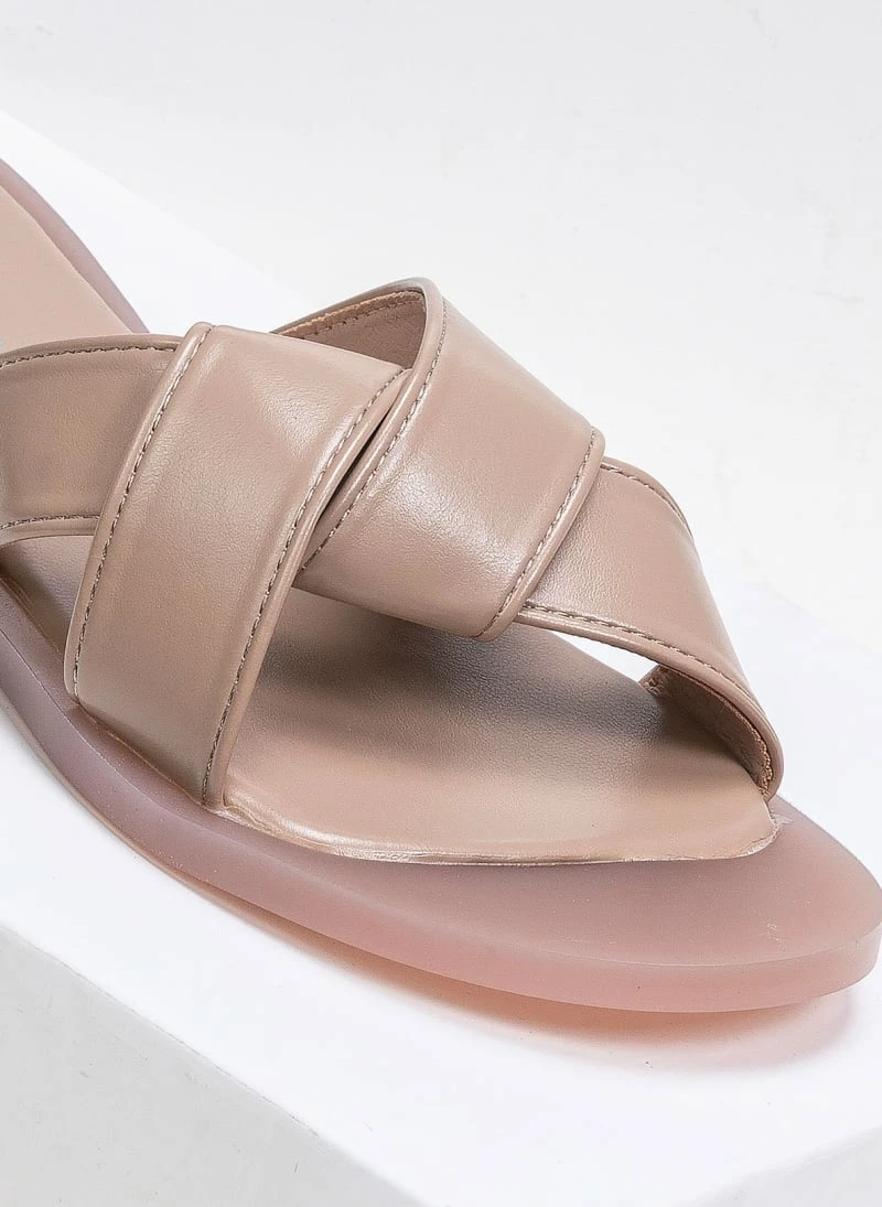 The Fashion Project Πέδιλα φλατ με σόλα από λάστιχο - Nude 5 The Fashion Project Πέδιλα φλατ με σόλα από λάστιχο - Nude - Image 3