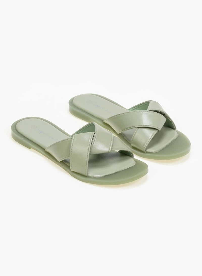 The Fashion Project Πέδιλα φλατ με σόλα από λάστιχο - Βεραμάν 3 The Fashion Project Πέδιλα φλατ με σόλα από λάστιχο - Βεραμάν