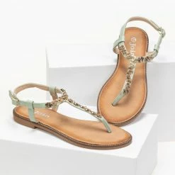 The Fashion Project Πέδιλα φλατ με σπείρες - Βεραμάν 8 The Fashion Project Πέδιλα φλατ με σπείρες - Βεραμάν -Σανδάλια κατάστημα flat pedila me speires 89163 pc1j