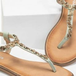 The Fashion Project Πέδιλα φλατ με σπείρες - Βεραμάν 10 The Fashion Project Πέδιλα φλατ με σπείρες - Βεραμάν -Σανδάλια κατάστημα flat pedila me speires 89163 vj39