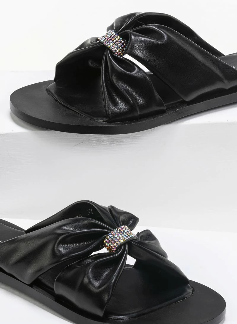 The Fashion Project Σανδάλια φλατ με Strass διακοσμητικό - Μαύρο 5 The Fashion Project Σανδάλια φλατ με Strass διακοσμητικό - Μαύρο - Image 3