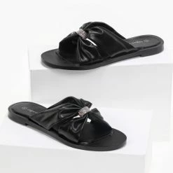 The Fashion Project Σανδάλια φλατ με Strass διακοσμητικό - Μαύρο 7 The Fashion Project Σανδάλια φλατ με Strass διακοσμητικό - Μαύρο -Σανδάλια κατάστημα flat sandalia me strass diakosmitiko 90278 mxnh