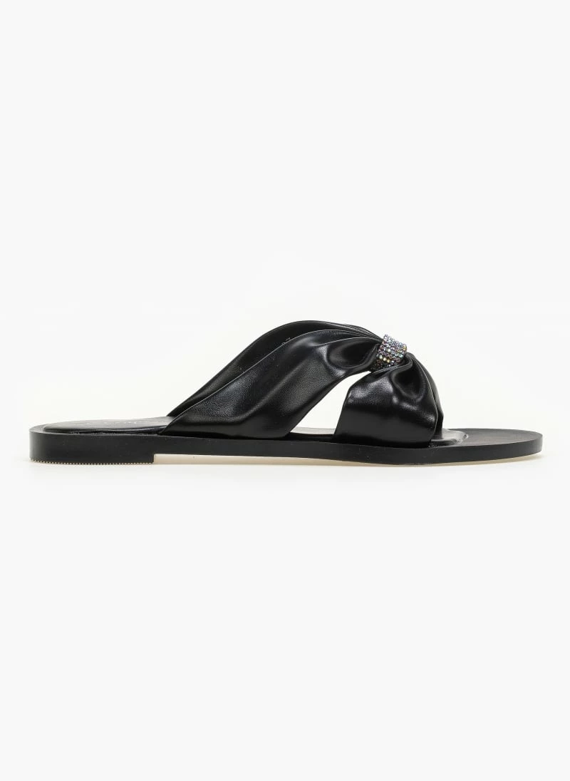 The Fashion Project Σανδάλια φλατ με Strass διακοσμητικό - Μαύρο 6 The Fashion Project Σανδάλια φλατ με Strass διακοσμητικό - Μαύρο - Image 4
