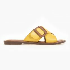 Xti Footwear Σανδάλια φλατ χιαστί Refresh 72656 - Κίτρινο -Σανδάλια κατάστημα flat xiasti sandalia refresh 72656 90336 t5cu