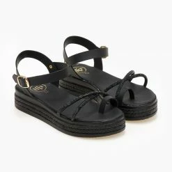 The Fashion Project Flatforms δερμάτινα TFP με Strass χιαστί λουράκια - Μαύρο 7 The Fashion Project Flatforms δερμάτινα TFP με Strass χιαστί λουράκια - Μαύρο -Σανδάλια κατάστημα flatforms dermatina tfp me strass xiasti lourakia 105954 ke1d