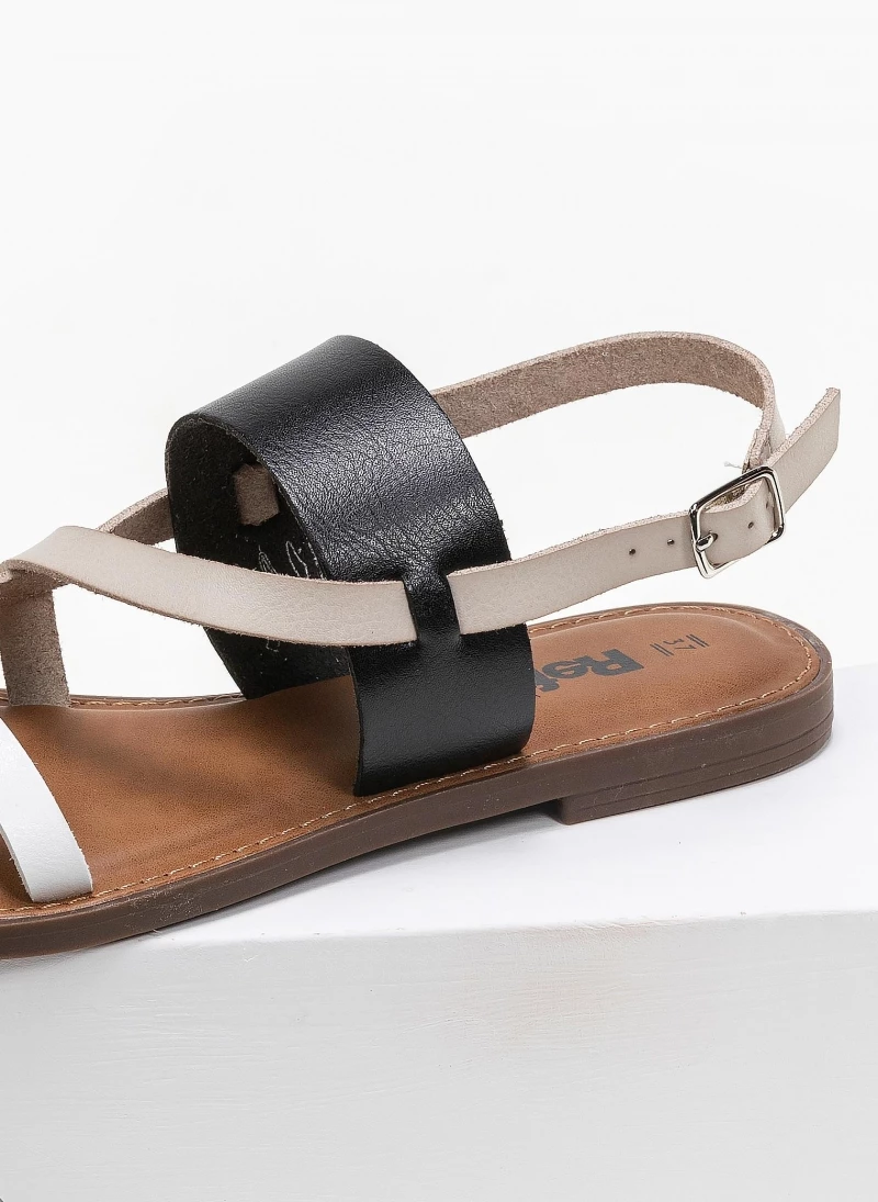 Πέδιλα ίσια με διχρωμία Refresh 72942 - Μαύρο 5 Πέδιλα ίσια με διχρωμία Refresh 72942 - Μαύρο - Image 3