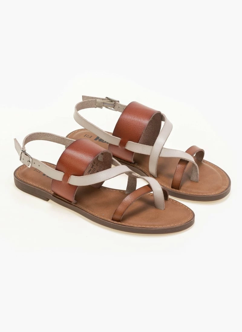 Πέδιλα ίσια με διχρωμία Refresh 72942 - Ταμπά 3 Πέδιλα ίσια με διχρωμία Refresh 72942 - Ταμπά