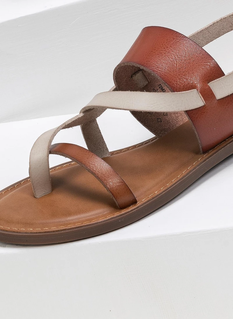 Πέδιλα ίσια με διχρωμία Refresh 72942 - Ταμπά 5 Πέδιλα ίσια με διχρωμία Refresh 72942 - Ταμπά - Image 3