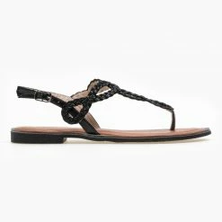 The Fashion Project Πέδιλα ίσια με κοτσιδάκια - Μαύρο 9 The Fashion Project Πέδιλα ίσια με κοτσιδάκια - Μαύρο -Σανδάλια κατάστημα isia pedila me kotsidakia 89921 1j3w