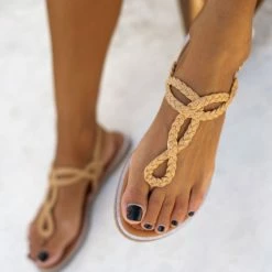 The Fashion Project Πέδιλα ίσια με κοτσιδάκια - Μπεζ 11 The Fashion Project Πέδιλα ίσια με κοτσιδάκια - Μπεζ -Σανδάλια κατάστημα isia pedila me kotsidakia 89922 3knw