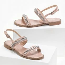 The Fashion Project Πέδιλα λουστρίνι φλατ με αλυσίδα - Nude 15 The Fashion Project Πέδιλα λουστρίνι φλατ με αλυσίδα - Nude -Σανδάλια κατάστημα loustrini flat pedila me alusida 90288 d428