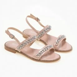 The Fashion Project Πέδιλα λουστρίνι φλατ με αλυσίδα - Nude 11 The Fashion Project Πέδιλα λουστρίνι φλατ με αλυσίδα - Nude -Σανδάλια κατάστημα loustrini flat pedila me alusida 90288 enkb