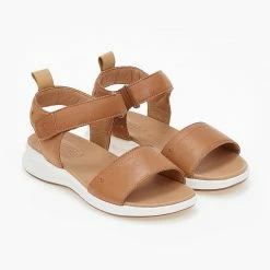 Comfort πέδιλα δερμάτινα με Velcro CARMELA 68512 - Κάμελ -Σανδάλια κατάστημα pedila dermatina me velcro carmela 68512 101011 w0lb