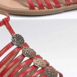 The Fashion Project Πέδιλα φλατ με λεπτά λουράκια - Κόκκινο 8 The Fashion Project Πέδιλα φλατ με λεπτά λουράκια - Κόκκινο -Σανδάλια κατάστημα pedila flat me lepta lourakia 89715 l2kv