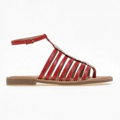 The Fashion Project Πέδιλα φλατ με λεπτά λουράκια - Κόκκινο 9 The Fashion Project Πέδιλα φλατ με λεπτά λουράκια - Κόκκινο -Σανδάλια κατάστημα pedila flat me lepta lourakia 89715 pw8k
