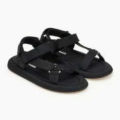 Πέδιλα φλατ με ντυμένη σόλα Refresh 79546 - Μαύρο -Σανδάλια κατάστημα pedila flat me ntumeni sola refresh 79546 100497 dwb9