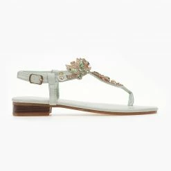 The Fashion Project Πέδιλα φλατ με στρας - Βεραμάν -Σανδάλια κατάστημα pedila flat me stras 101441 g1jf