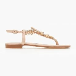 The Fashion Project Πέδιλα φλατ με στρας - Μπεζ 9 The Fashion Project Πέδιλα φλατ με στρας - Μπεζ -Σανδάλια κατάστημα pedila flat me stras 104784 5uf2