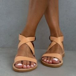 IRIS Πέδιλα ίσια χειροποίητα δερμάτινα - Φυσικό 15 IRIS Πέδιλα ίσια χειροποίητα δερμάτινα - Φυσικό -Σανδάλια κατάστημα pedila isia xeiropoiita dermatina 90689 mkpl