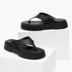 Σανδάλια δερμάτινα ESTIL - Μαύρο -Σανδάλια κατάστημα sandalia dermatina estil 105250 gsnp