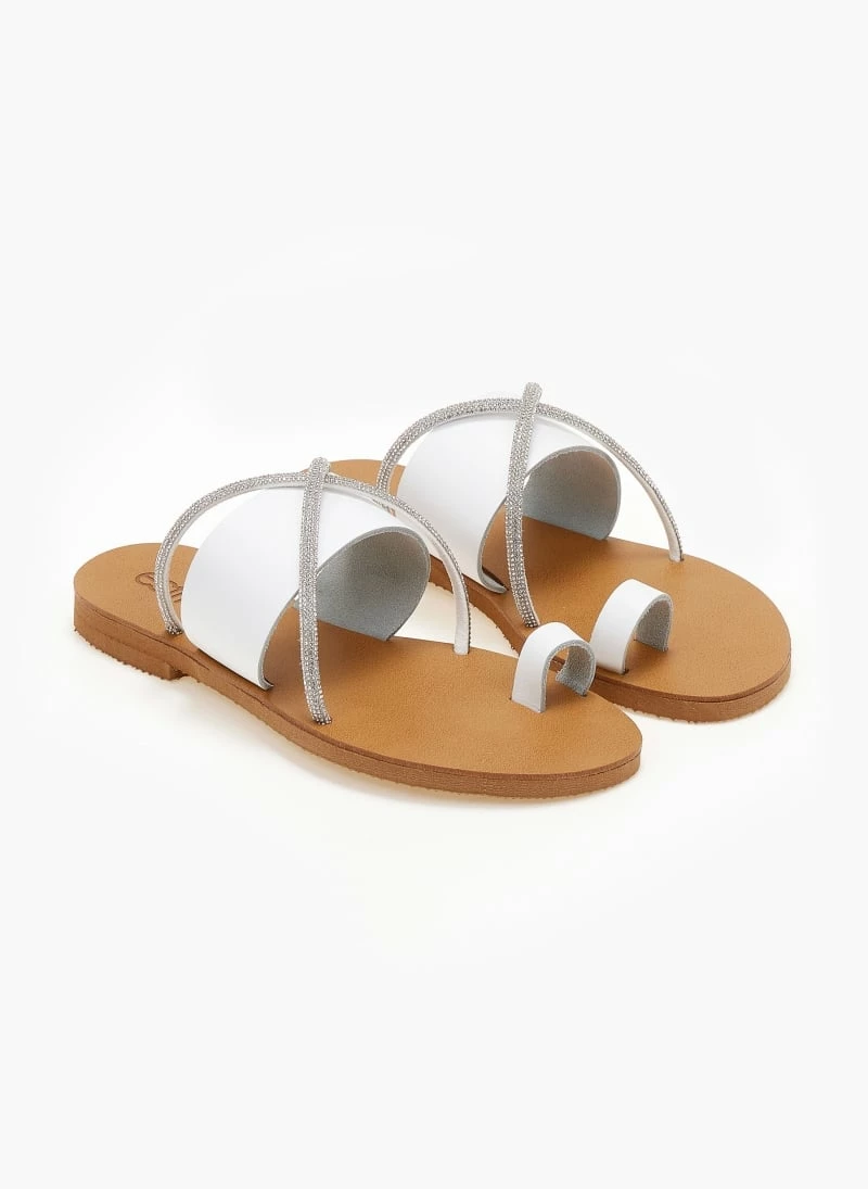 Σανδάλια δερμάτινα ESTIL - Λευκό 4 Σανδάλια δερμάτινα ESTIL - Λευκό - Image 2