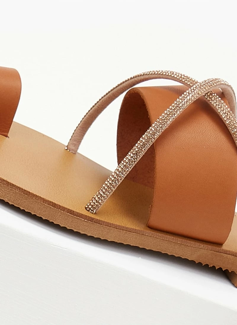 Σανδάλια δερμάτινα ESTIL - Ταμπά 5 Σανδάλια δερμάτινα ESTIL - Ταμπά - Image 3