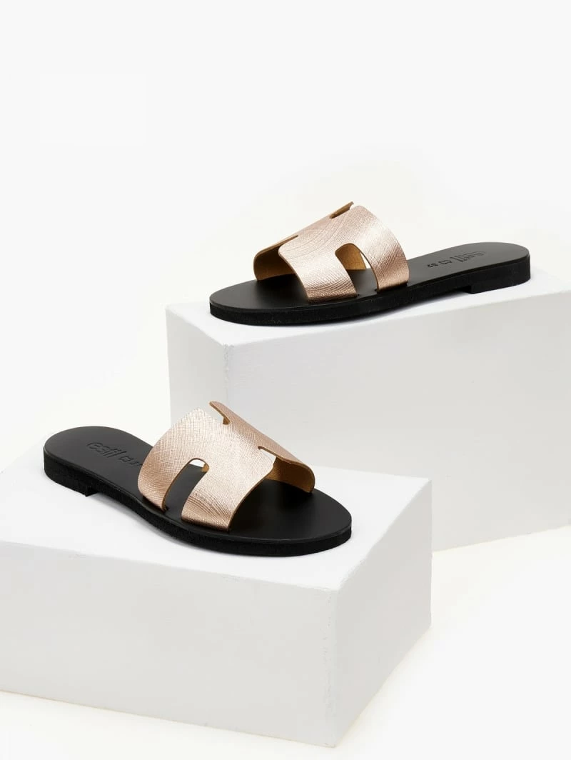 Σανδάλια δερμάτινα ESTIL με ανάγλυφο Pattern - Χαλκός 8 Σανδάλια δερμάτινα ESTIL με ανάγλυφο Pattern - Χαλκός - Image 6