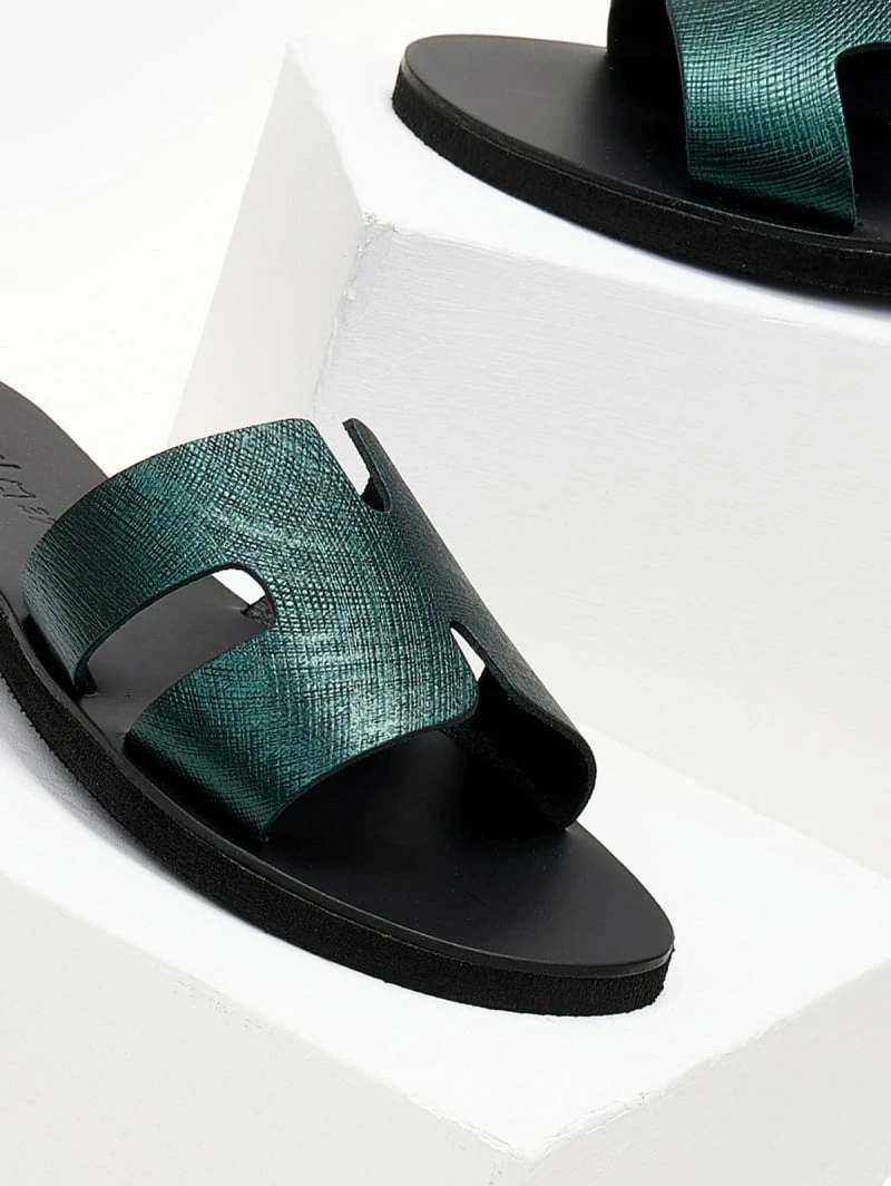 Σανδάλια δερμάτινα ESTIL με ανάγλυφο Pattern - Κυπαρισσί 4 Σανδάλια δερμάτινα ESTIL με ανάγλυφο Pattern - Κυπαρισσί - Image 2