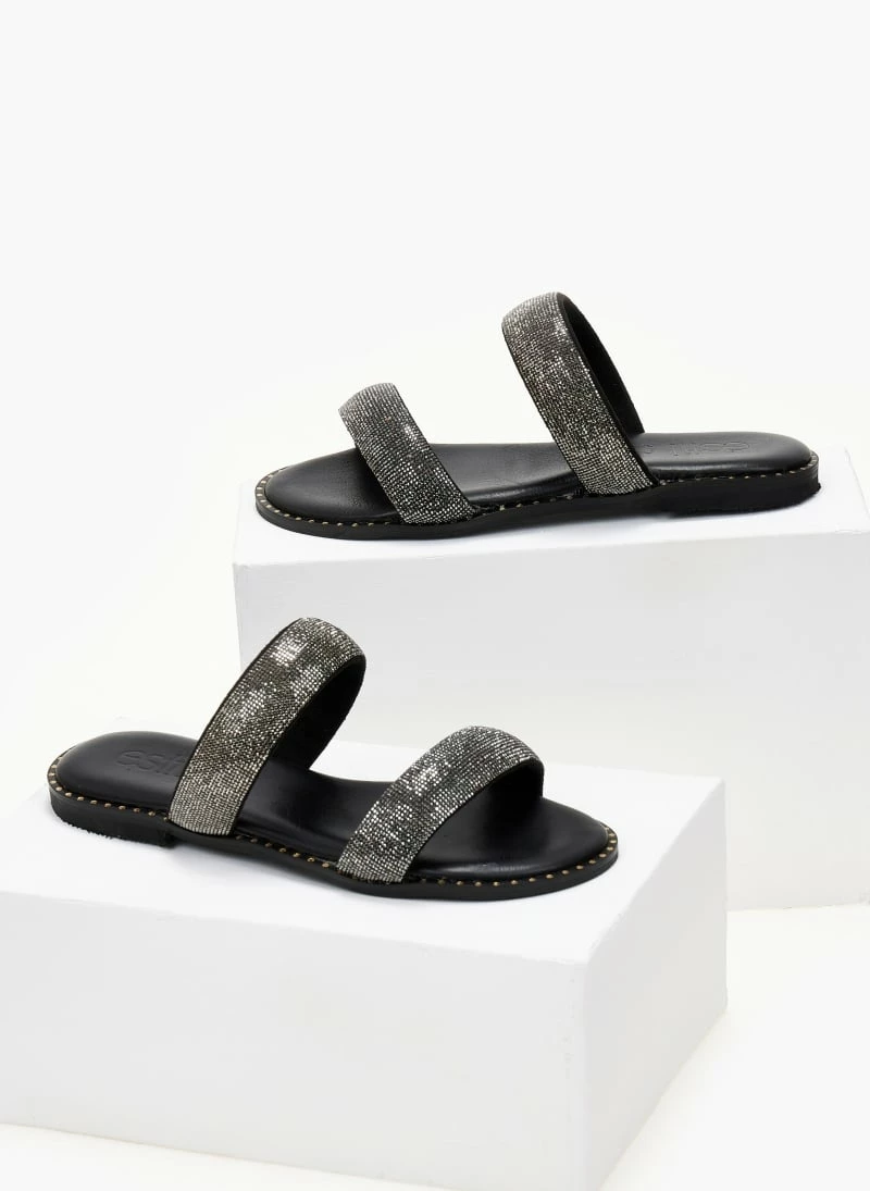 Σανδάλια δερμάτινα ESTIL με δύο φάσες - Μαύρο 5 Σανδάλια δερμάτινα ESTIL με δύο φάσες - Μαύρο - Image 3