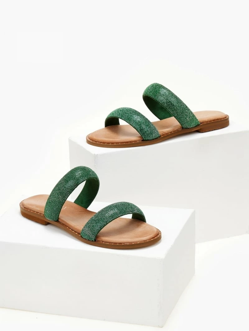 Σανδάλια δερμάτινα ESTIL με δύο φάσες - Πράσινο 4 Σανδάλια δερμάτινα ESTIL με δύο φάσες - Πράσινο - Image 2