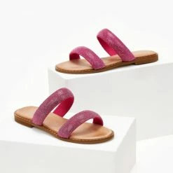 Σανδάλια δερμάτινα ESTIL με δύο φάσες - Φούξια 10 Σανδάλια δερμάτινα ESTIL με δύο φάσες - Φούξια -Σανδάλια κατάστημα sandalia dermatina estil me duo fases 105561 4r27