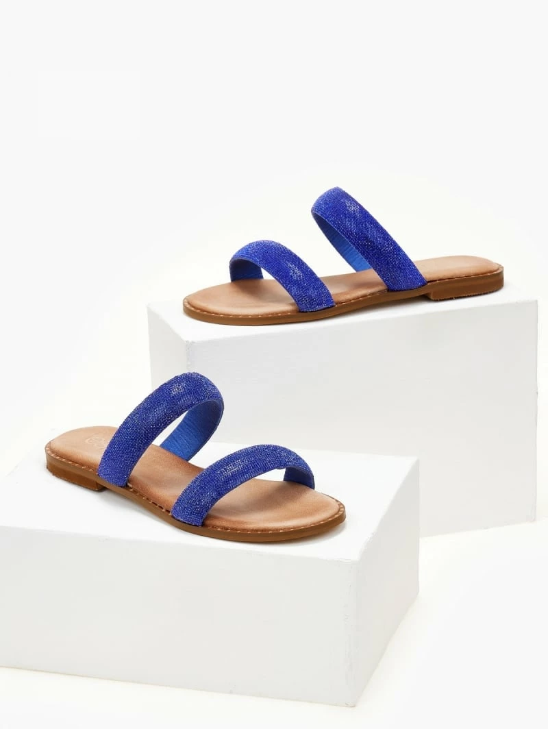 Σανδάλια δερμάτινα ESTIL με δύο φάσες - Μπλε 8 Σανδάλια δερμάτινα ESTIL με δύο φάσες - Μπλε - Image 6