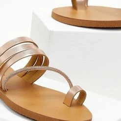 Σανδάλια δερμάτινα ESTIL με λοξό Strass λουράκι - Χαλκός 8 Σανδάλια δερμάτινα ESTIL με λοξό Strass λουράκι - Χαλκός -Σανδάλια κατάστημα sandalia dermatina estil me lokso strass louraki 105454 yjt3