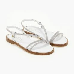 Σανδάλια δερμάτινα ESTIL με περαστό λουράκι - Λευκό 15 Σανδάλια δερμάτινα ESTIL με περαστό λουράκι - Λευκό -Σανδάλια κατάστημα sandalia dermatina estil me perasto louraki 105020 50ld