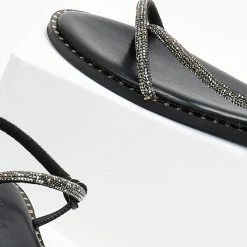 Σανδάλια δερμάτινα ESTIL με περαστό Strass λουράκι - Μαύρο 8 Σανδάλια δερμάτινα ESTIL με περαστό Strass λουράκι - Μαύρο -Σανδάλια κατάστημα sandalia dermatina estil me perasto strass louraki 105072 yu6o