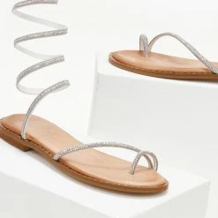 Σανδάλια δερμάτινα ESTIL με Strass έλασμα - Ασημί 12 Σανδάλια δερμάτινα ESTIL με Strass έλασμα - Ασημί -Σανδάλια κατάστημα sandalia dermatina estil me strass elasma 105581 4k6w