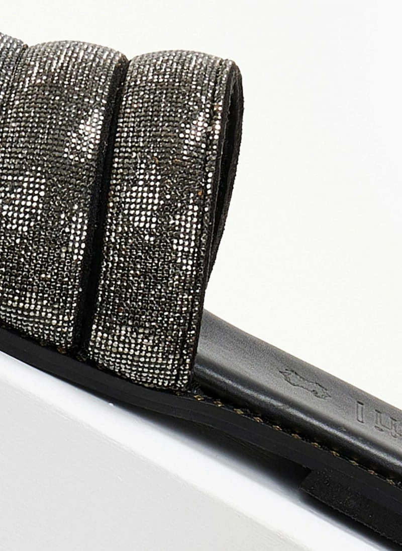 Σανδάλια δερμάτινα ESTIL με Strass φάσα - Μαύρο 7 Σανδάλια δερμάτινα ESTIL με Strass φάσα - Μαύρο - Image 5