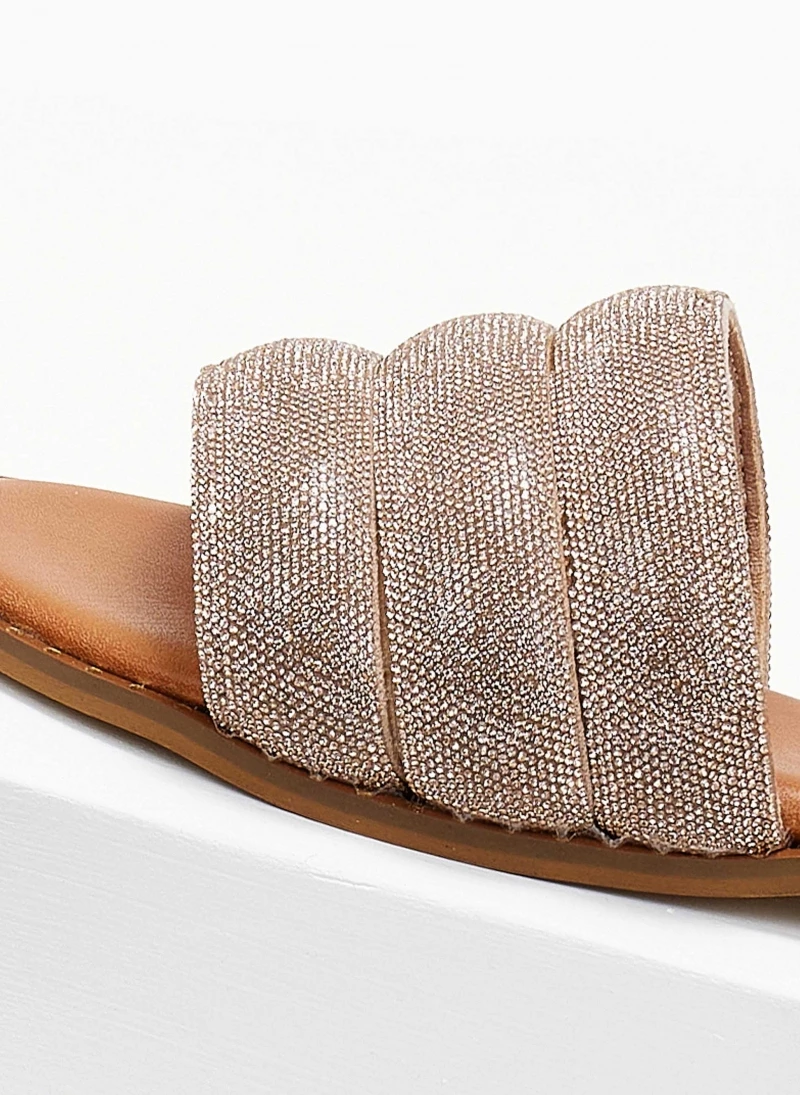 Σανδάλια δερμάτινα ESTIL με Strass φάσα - Χαλκός 5 Σανδάλια δερμάτινα ESTIL με Strass φάσα - Χαλκός - Image 3