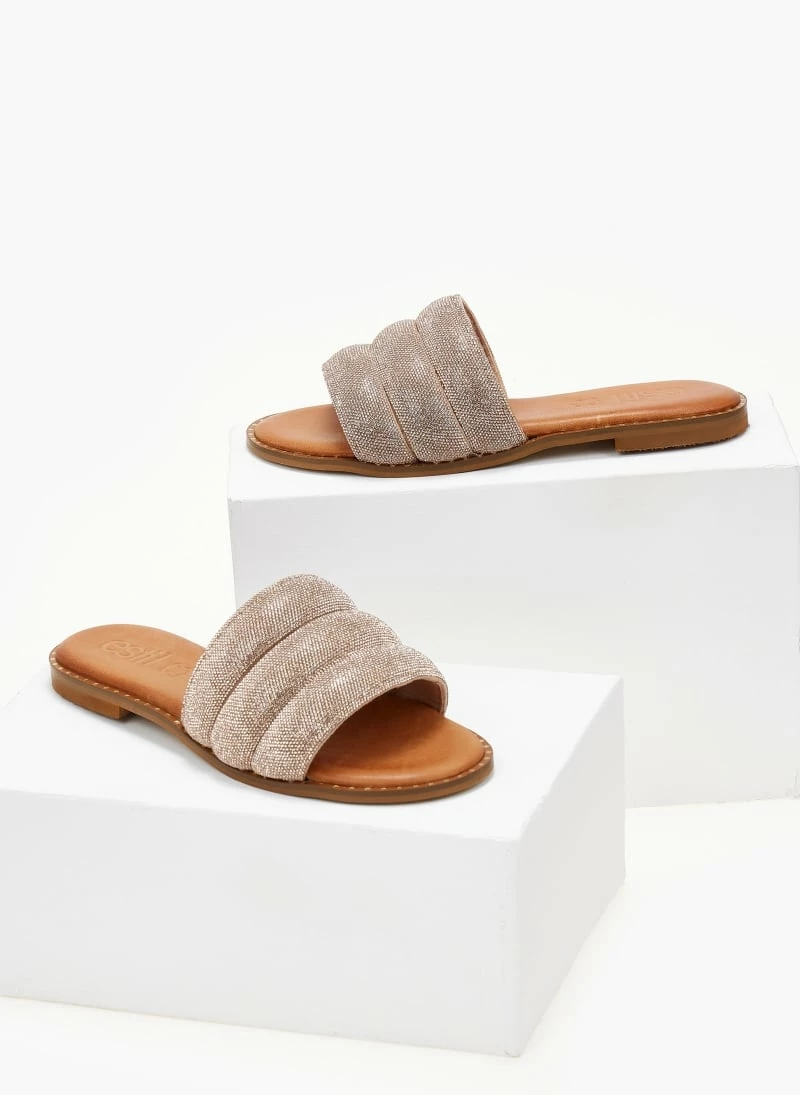 Σανδάλια δερμάτινα ESTIL με Strass φάσα - Χαλκός 7 Σανδάλια δερμάτινα ESTIL με Strass φάσα - Χαλκός - Image 5