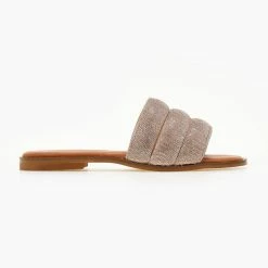 Σανδάλια δερμάτινα ESTIL με Strass φάσα - Χαλκός