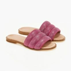 Σανδάλια δερμάτινα ESTIL με Strass φάσα - Φούξια 8 Σανδάλια δερμάτινα ESTIL με Strass φάσα - Φούξια -Σανδάλια κατάστημα sandalia dermatina estil me strass fasa 105828 64bu