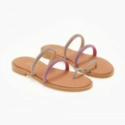 Σανδάλια δερμάτινα ESTIL με Strass και διχρωμία - Φούξια 13 Σανδάλια δερμάτινα ESTIL με Strass και διχρωμία - Φούξια -Σανδάλια κατάστημα sandalia dermatina estil me strass kai dixrwmia 105364 4yui