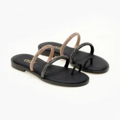 Σανδάλια δερμάτινα ESTIL με Strass και διχρωμία - Ατσαλί 11 Σανδάλια δερμάτινα ESTIL με Strass και διχρωμία - Ατσαλί -Σανδάλια κατάστημα sandalia dermatina estil me strass kai dixrwmia 105365 hlki