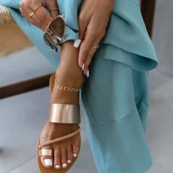 Σανδάλια δερμάτινα ESTIL με Strass λεπτομέρεια - Χαλκός 7 Σανδάλια δερμάτινα ESTIL με Strass λεπτομέρεια - Χαλκός -Σανδάλια κατάστημα sandalia dermatina estil me strass leptomereia 106189 tfaa